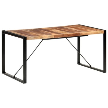 vidaXL Τραπεζαρία 160x80x75cm από Μασίφ Ξύλο 1 τεμ.