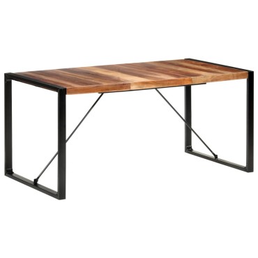 vidaXL Τραπεζαρία 160x80x75cm από Μασίφ Ξύλο 1 τεμ.