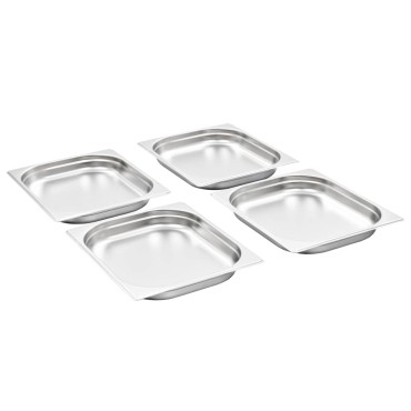 vidaXL Λεκάνες Gastronorm 8 τεμ. GN 1/2 40 χιλ. από Ανοξείδωτο Ατσάλι