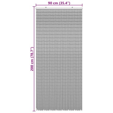 vidaXL Κουρτίνα Πόρτας για Έντομα πολύχρωμο 90 x 200 cm Μπαμπού