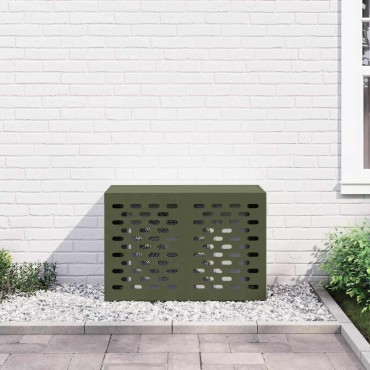 vidaXL Κάλυμμα κλιματιστικού Λαδί 90 x 40 x 60 εκ