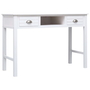 vidaXL Γραφείο Λευκό 110x45x76cm Ξύλινο 1 τεμ.