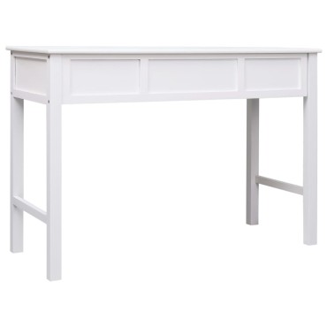 vidaXL Γραφείο Λευκό 110x45x76cm Ξύλινο 1 τεμ.