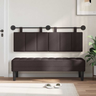 vidaXL Κεφαλάρι κρεβατιού κρεμαστό Ύφασμα 130x55x5cm 1 τεμ.