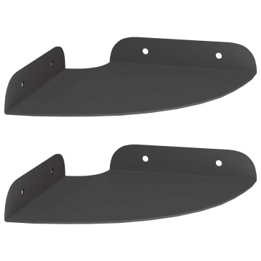 vidaXL Floating Ράφι Γωνίας 2 τεμ. Μαύρο 15x15x2cm
