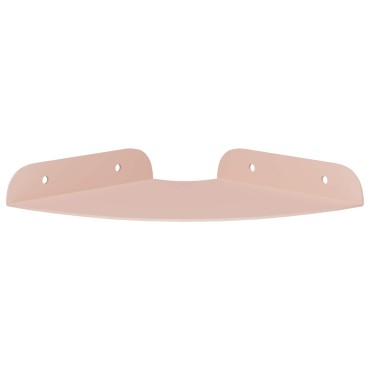 vidaXL Floating Ράφι Γωνίας 2 τεμ. Ροζ 15x15x2cm