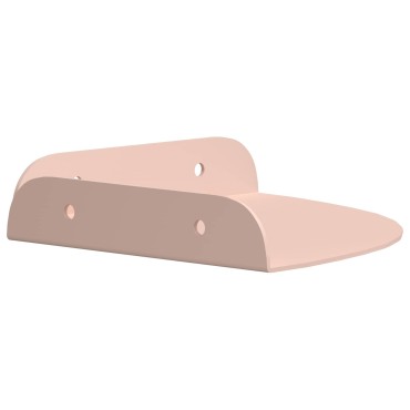vidaXL Floating Ράφι Γωνίας 2 τεμ. Ροζ 15x15x2cm