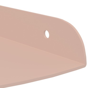 vidaXL Floating Ράφι Γωνίας 4 τεμ. Ροζ 15x15x2cm