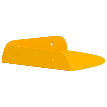 vidaXL Floating Ράφι Γωνίας 4 τεμ. Χαμομηλί κίτρινο 15x15x2cm