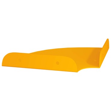 vidaXL Floating Ράφι Γωνίας 4 τεμ. Χαμομηλί κίτρινο 15x15x2cm