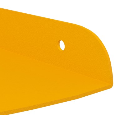 vidaXL Floating Ράφι Γωνίας 4 τεμ. Χαμομηλί κίτρινο 15x15x2cm