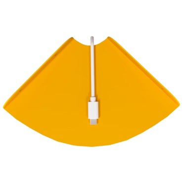 vidaXL Floating Ράφι Γωνίας 4 τεμ. Χαμομηλί κίτρινο 15x15x2cm