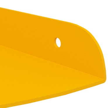 vidaXL Floating Ράφι Γωνίας 4 τεμ. Χαμομηλί κίτρινο 18x18x2cm