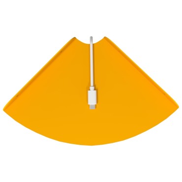 vidaXL Floating Ράφι Γωνίας 4 τεμ. Χαμομηλί κίτρινο 18x18x2cm