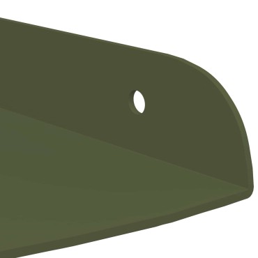 vidaXL Floating Ράφι Γωνίας Γωνιακή βάση 2 τεμ. Ελιά Πράσινη 18x18x2cm