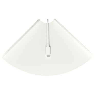 vidaXL Floating Ράφι Γωνίας 2 τεμ. Λευκός 18x18x2cm