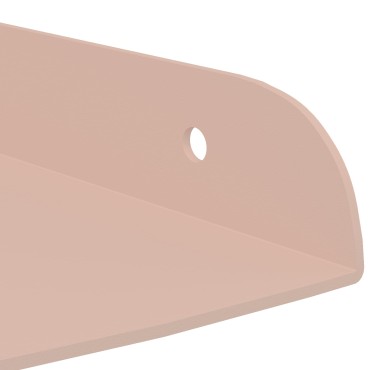 vidaXL Floating Ράφι Γωνίας Γωνιακή βάση 4 τεμ. Ροζ 24x24x2 εκ