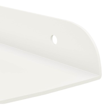 vidaXL Floating Ράφι Γωνίας 4 τεμ. Λευκός 24x24x2 εκ