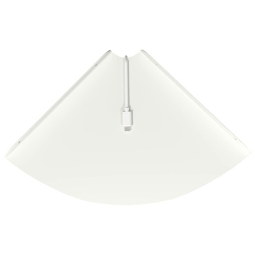 vidaXL Floating Ράφι Γωνίας 4 τεμ. Λευκός 24x24x2 εκ