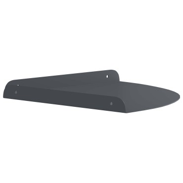 vidaXL Floating Ράφι Γωνίας 2 τεμ. Ανθρακί 30x30x2cm
