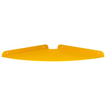 vidaXL Floating Ράφι Γωνίας Γωνιακή βάση 2 τεμ. Χαμομηλί κίτρινο 30x30x2cm