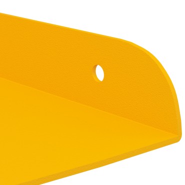 vidaXL Floating Ράφι Γωνίας Γωνιακή βάση 2 τεμ. Χαμομηλί κίτρινο 30x30x2cm