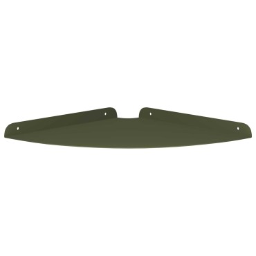 vidaXL Floating Ράφι Γωνίας Γωνιακή βάση 2 τεμ. Ελιά Πράσινη 30x30x2cm