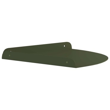 vidaXL Floating Ράφι Γωνίας Γωνιακή βάση 4 τεμ. Λαδί 30x30x2cm