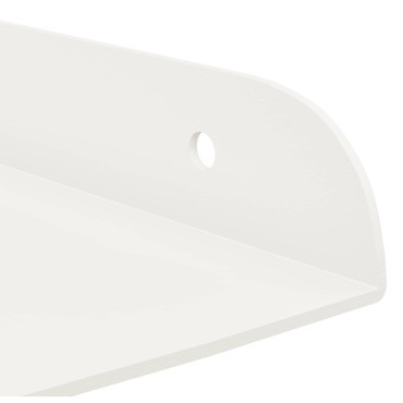 vidaXL Floating Ράφι Γωνίας Γωνιακή βάση 2 τεμ. Λευκός 30x30x2cm
