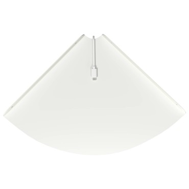 vidaXL Floating Ράφι Γωνίας Γωνιακή βάση 2 τεμ. Λευκός 30x30x2cm
