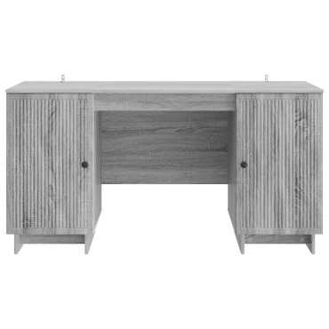 vidaXL Γραφείο Γκρι Sonoma Επεξεργασμένο Ξύλο 142,5x50x75cm 1 τεμ.