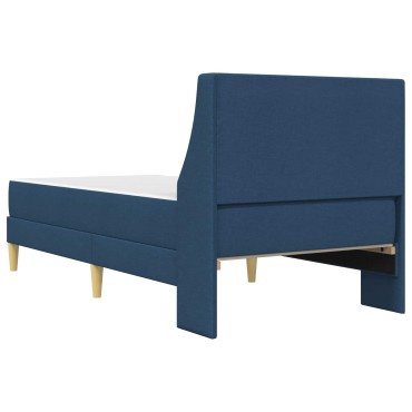 vidaXL Σκελετός κρεβατιού με στρώμα Μπλε 80x 200cm Πολυεστέρας