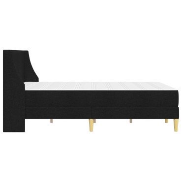 vidaXL Σκελετός κρεβατιού με στρώμα Μαύρο 120 x 190 cm Πολυεστέρας