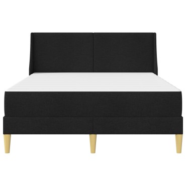 vidaXL Σκελετός κρεβατιού με στρώμα Μαύρο 160 x 200 cm Πολυεστέρας