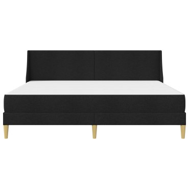 vidaXL Σκελετός κρεβατιού με στρώμα Μαύρο 180x200cm Πολυεστέρας