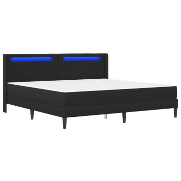 vidaXL Σκελετός κρεβατιού με στρώμα 180x200cm Μαύρο