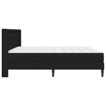 vidaXL Σκελετός κρεβατιού με στρώμα 180x200cm Μαύρο