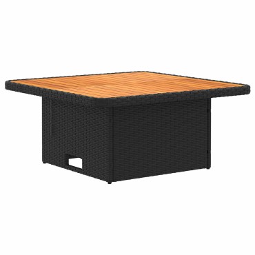 vidaXL Σύνολα επίπλων 4 τεμ. Μαύρο Ράτα PE 90x90x68cm