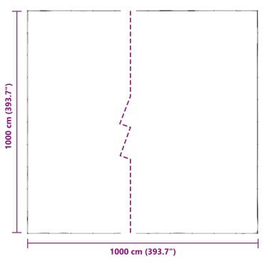 vidaXL Τεντόπανα με Θηλιές Διαφανές 10 x 10 m Πολυαιθυλένιο