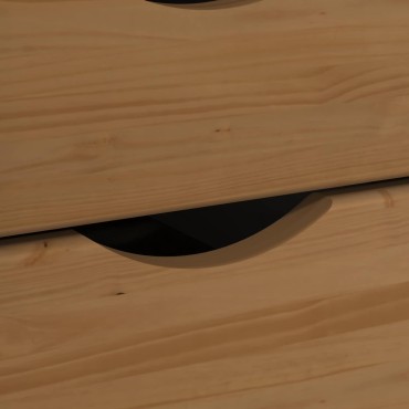 vidaXL Σετ Γραφείου και Κινητού Ντουλαπιού MOSS 2 pcs Μέλι Καφέ