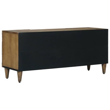 vidaXL Ντουλάπι TV Καφέ 105x33x46cm Στερεό ξύλο μάνγκο 1 τεμ.