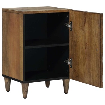 vidaXL Ντουλάπι Μπάνιου Καφέ 38x33,5x58cm Στερεό ξύλο μάνγκο