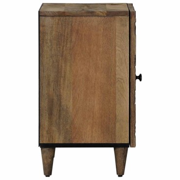 vidaXL Ντουλάπι Μπάνιου Καφέ 38x33,5x58cm Στερεό ξύλο μάνγκο