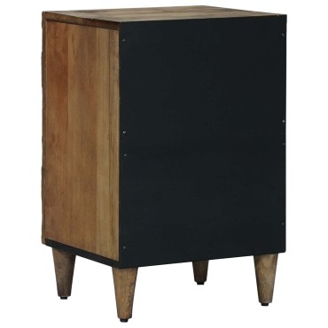 vidaXL Ντουλάπι Μπάνιου Καφέ 38x33,5x58cm Στερεό ξύλο μάνγκο