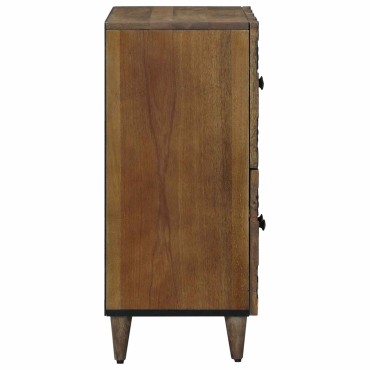vidaXL Πλαϊνό γραφείο Καφέ 60x33x75cm Στερεό ξύλο μάνγκο