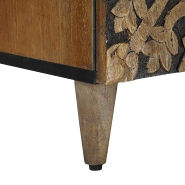 vidaXL Πλαϊνό γραφείο Καφέ 60x33x75cm Στερεό ξύλο μάνγκο