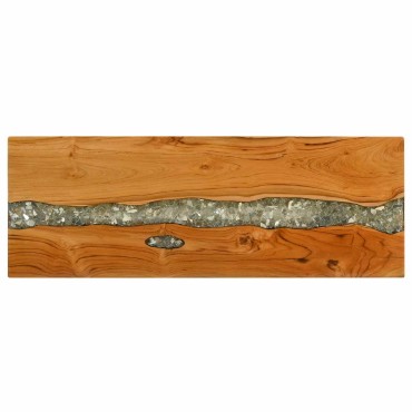 vidaXL Τραπέζι κονσόλας Καφέ 100x35x75cm Στερεό Ξύλο Τίκ
