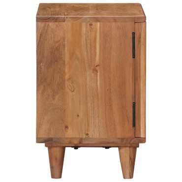 vidaXL Χειροποίητο Κομοδίνο Καφέ Τίκ 40x30x45cm 1 τεμ.