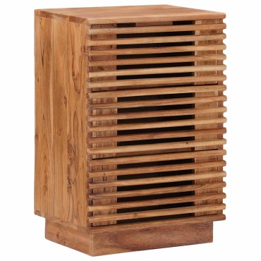 vidaXL Χειροποίητο Κομοδίνο Καφέ Τίκ 40x30x60cm 1 τεμ.