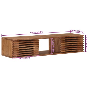 vidaXL Ντουλάπι TV με αποθήκευση με πόρτα Φυσικό 105x30x22,5cm 1 τεμ.